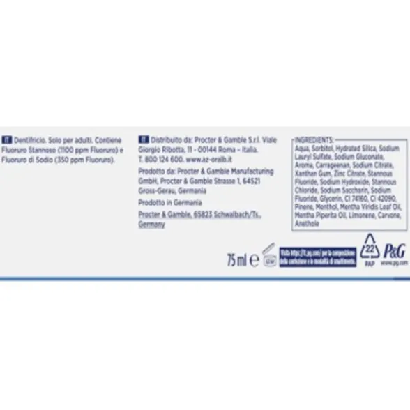 ORAL B DENTIFRICIO PRO-EXPERT FRESCO INTENSO 75 ML