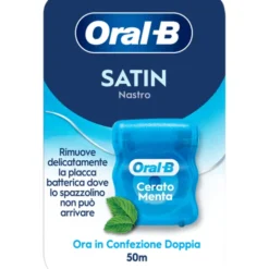 ORAL B FILO INTERDENTALE SATIN NASTRO CERATO MENTA 50 METRI