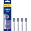 ORAL B RICAMBIO TESTINE SPAZZOLINO ELETTRICO PRO 3D WHITE 4 PEZZI