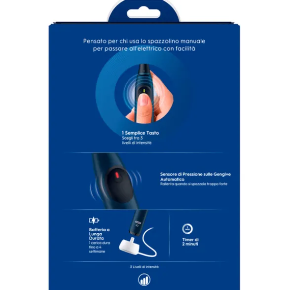 ORAL B SPAZZOLINO ELETTRICO iO NERO + CUSTODIA e 3 TESTINE INCLUSE