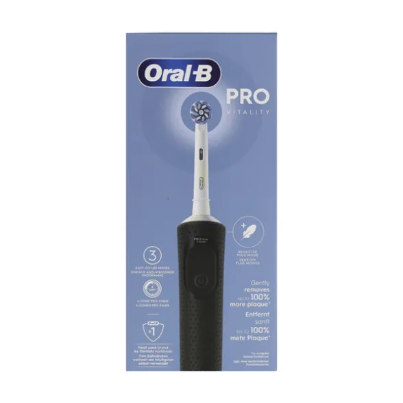 ORAL B SPAZZOLINO ELETTRICO VITALITY PRO BLACK SENSITIVE