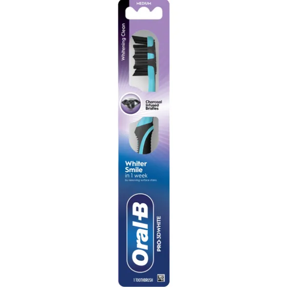 ORAL B SPAZZOLINO PRO 3DWHITE CHARCOAL MEDIUM
