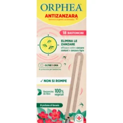 ORPHEA ANTIZANZARA 18 BASTONCINI AL GERANIO USO DOMESTICO