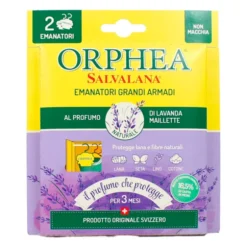 ORPHEA SALVALANA ANTI TARME EMANATORI GRANDI ARMADI LAVANDA 2PZ