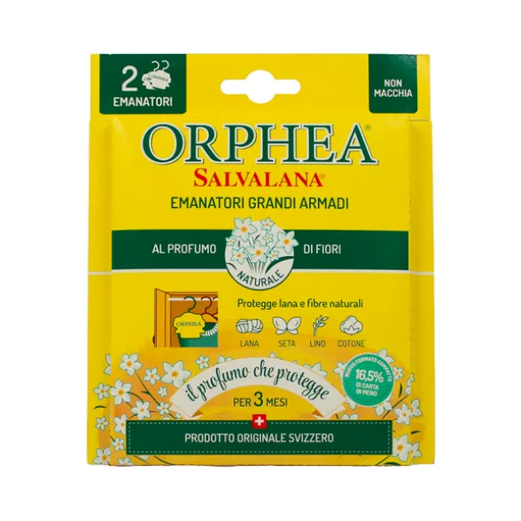 ORPHEA SALVALANA ANTI TARME EMANATORI GRANDI ARMADI FIORI 2 PZ