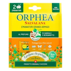 ORPHEA SALVALANA ANTI-TARME GRANDI ARMADI DI SANDALO E BERGAMOTTO DEL MADAGASCAR 2 PZ