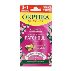 ORPHEA SALVALANA 3+1 OMAGGIO SACCHETTI PROFUMATI FRAGRANZA PATCHOULI PER ARMADI e CASSETTI