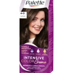 PALETTE INTENSIVE COLOR CREME COLORAZIONE PERMANENTE FORMULA PROTETTIVA N. 4-0 CASTANO