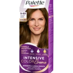 PALETTE INTENSIVE COLOR CREME COLORAZIONE PERMANENTE FORMULA PROTETTIVA N. 5-50 CASTANO CHIARO DORATO