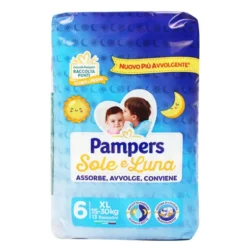 PAMPERS PANNOLINI SOLE E LUNA 6XL 15-30 Kg 13 PZ.