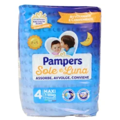 PAMPERS PANNOLINI SOLE E LUNA 4 MAXI 7-18 Kg 17 PZ.