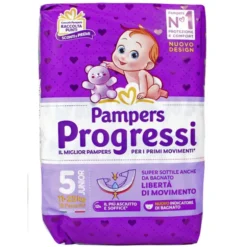 PAMPERS PROGRESSI 5 JUNIOR 11-25 KG 18 PEZZI