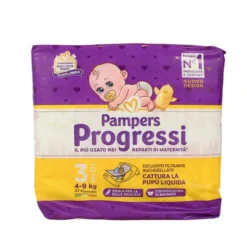 PAMPERS PROGRESSI 3 MIDI 4-9 KG 27 PEZZI