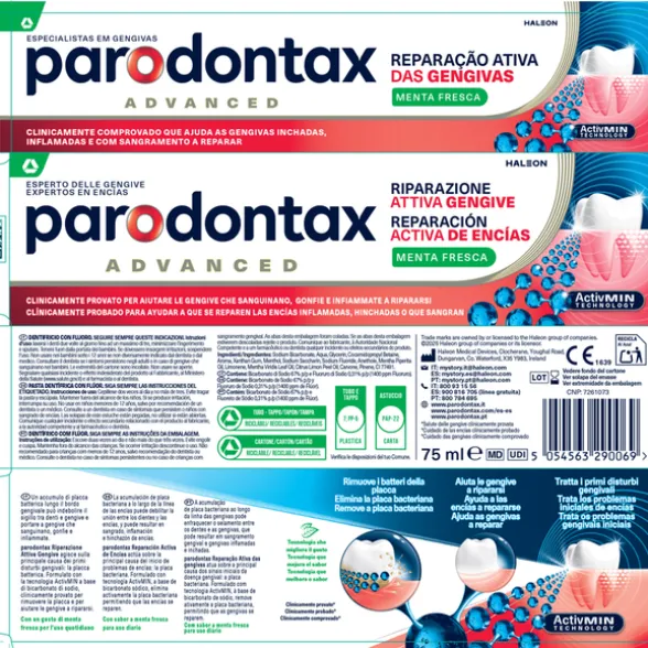 PARODONTAX DENTIFRICIO RIPARAZIONE ATTIVA GENGIVE MENTA FRESCA 75 ML