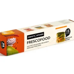 PERFETTO FRESCOFOOD 15 SACCHETTI RICHIUDIBILI PER ALIMENTI LT 2,5 CM 24x27,5
