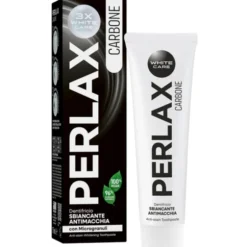 PERLAX DENTIFRICIO CARBONE 3X WHITE CARE SBIANCANTE ANTIMACCHIA CON MIGROGRANULI 75 ML