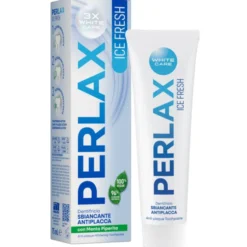 PERLAX DENTIFRICIO ICE FRESH 3X WHITE CARE SBIANCANTE ANTIPLACCA CON MENTA PIPERITA 75 ML