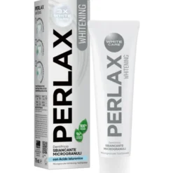 PERLAX DENTIFRICIO WHITENING 3X WHITE CARE SBIANCANTE CON MICROGRANULI CON ACIDO IALURONICO 75 ML