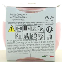 PETALI CANDELA PROFUMA AMBIENTE 30H FRAGRANZA ROSA 120 GRAMMI VASETTO IN VETRO