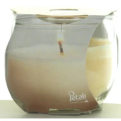 PETALI CANDELA PROFUMA AMBIENTE 30H FRAGRANZA VANIGLIA 120 GRAMMI VASETTO IN VETRO