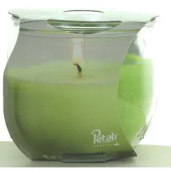 PETALI CANDELA PROFUMA AMBIENTE 30H FRAGRANZA MUSCHIO BIANCO 120 GRAMMIVASETTO IN VETRO