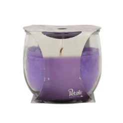 PETALI CANDELA PROFUMA AMBIENTE 30H FRAGRANZA LAVANDA 120 GRAMMI VASETTO IN VETRO