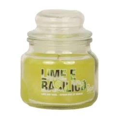 PETALI CANDELA PROFUMATA ZUCCHERIERA PICCOLA LIME E BASILICO 25 ORE