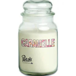 PETALI CANDELA PROFUMATA ZUCCHERIERA GRANDE 100 ORE CARAMELLE