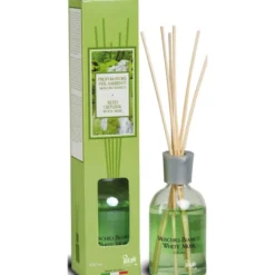 PETALI PROFUMATORE PER AMBIENTI DIFFUSORE CON BASTONCINI FRAGRANZA MUSCHIO BIANCO 100 ML