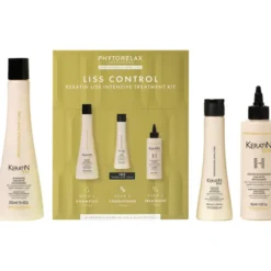 PHYTORELAX COFANETTO KERATIN LISS CONTROL TREATMENT: SHAMPOO LISCIANTE ANTICRESPO 250 ML + CREMA ISTANTANEA LISCIANTE ANTICRESPO 150 ML + BALSAMO LISCIANTE ANTICRESPO 100 ML