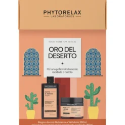 PHYTORELAX CONFEZIONE ORO DEL DESERTO ARGAN BAGNODOCCIA NUTRIENTE 250 ML + CREMA MASSAGGIO 250 ML