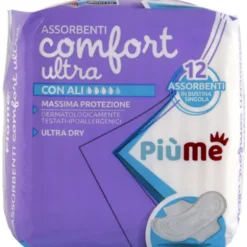 PIUME ASSORBENTI COMFORT ULTRA CON ALI 12 PEZZI
