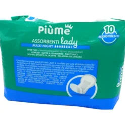 PIUME ASSORBENTI LADY MAXI NIGHT ODOR FREE 10 ASSORBENTI DISPOSITIVO MEDICO CE CLASSE 1
