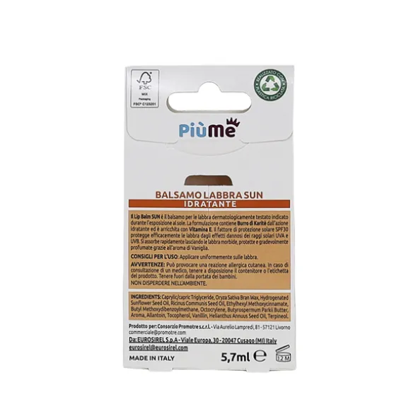 PIUME BALSAMO LABBRA PROTETTIVO SPF30