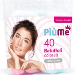 PIUME 40 BATUFFOLI 100% COTONE COLORATI IN SACCHETTO RICHIUDIBILE