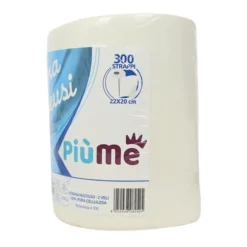 PIUME BOBINA MULTIUSO 2 VELI 60 MT 300 STRAPPI 100% PURA CELLULOSA