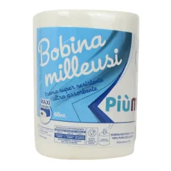 PIUME BOBINA MULTIUSO 2 VELI 60 MT 300 STRAPPI 100% PURA CELLULOSA