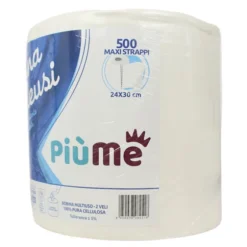 PIUME BOBINA MULTIUSO 2 VELI 150 MT 500 STRAPPI 100% PURA CELLULOSA