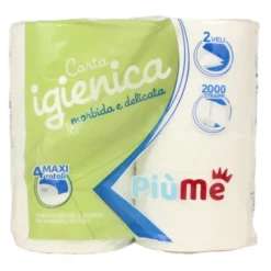 PIUME CARTA IGIENICA 4 ROTOLI 2 VELI 500 STRAPPI