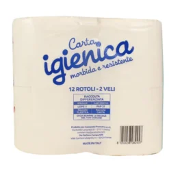 PIUME CARTA IGIENICA 12 ROTOLI 2 VELI 300 STRAPPI