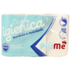 PIUME CARTA IGIENICA 12 ROTOLI 2 VELI 300 STRAPPI