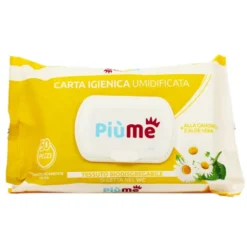 PIUME CARTA IGIENICA UMIDIFICATA 50 SALVIETTE ALLA CAMOMILLA E ALOE VERA