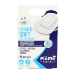 PIUME CEROTTI IN TNT BIANCO 5 PZ CM 7,5x5