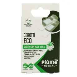 PIUME CEROTTI TRASPARENTI 7x2 GARZA ALOE 20 PEZZI