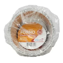 PIUME CONTENITORE IN ALLUMINIO CREME CARAMEL 10 PZ