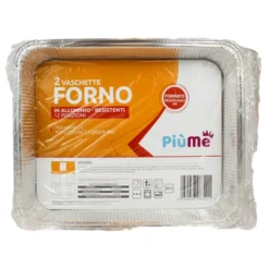 PIUME CONTENITORE IN ALLUMINIO 12 PORZIONI 2 PEZZI SENZA COPERCHIO