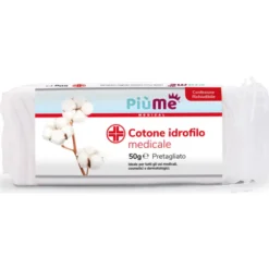 PIUME COTONE IDROFILO PRETAGLIATO MEDICALE BUSTA 50 grammi