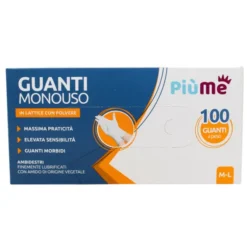 PIUME GUANTI IN LATTICE USA & GETTA 100 PEZZI MISURA M/L