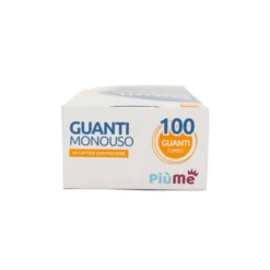 PIUME GUANTI IN LATTICE USA & GETTA 100 PEZZI MISURA S/M