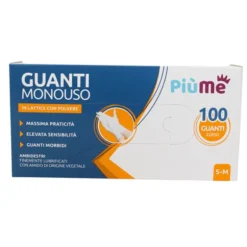 PIUME GUANTI IN LATTICE USA & GETTA 100 PEZZI MISURA S/M